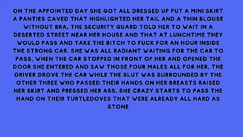 After fucking the security guard the naughty brunette told the security guard he had a fantasy of fucking with several males at the same time After fucking the security guard the naughty brunette told the security guard he had a fantasy of fucking with several males at the same time