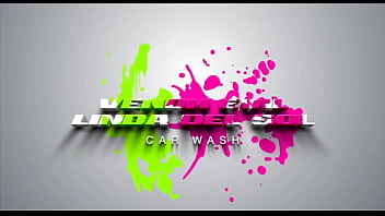 Wet version gang bang in the carwash