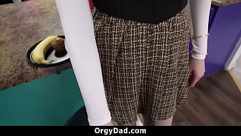 Make her wish come true and swallow her stepfather’s buttery load orgydad