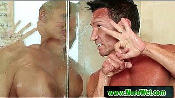 Nuru massage cock rubbing pussy and fuck 07
