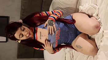 Bride of scary halloween doll gets what she wants