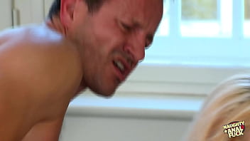 This individual with augmented breasts had vigorous sexual intercourse during which their posterior region was vigorously penetrated subsequently the same posterior region was ejaculated into