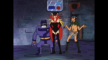 A female anime villain getting her clothes ripped A female anime villain getting her clothes ripped