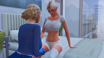 Futanari stepmom arranged hard anal sex for a straight stepdaughter sims me hentai animation