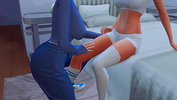 Futanari stepmom arranged hard anal sex for a straight stepdaughter sims me hentai animation