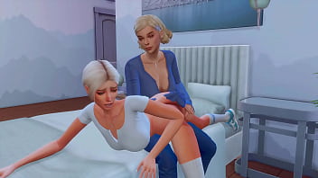 Futanari stepmom arranged hard anal sex for a straight stepdaughter sims me hentai animation