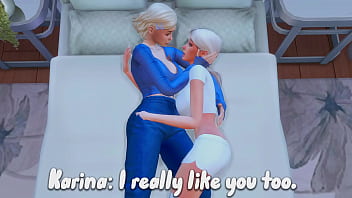 Futanari stepmom arranged hard anal sex for a straight stepdaughter sims me hentai animation