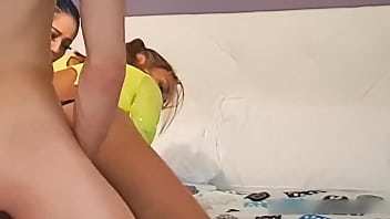 Threesome with big cock two tiny brunettes fucking a big dick tommy cabrio & apolonia lapiedra