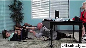 Sexy office slut girl krissy lynn with big tits enjoy sex act video 21