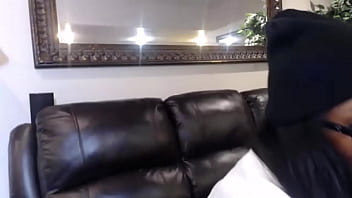 The cougar maxine x wears two different outfits to dildo fuck herself