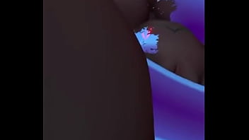 Slime girl fucking self with tenacle