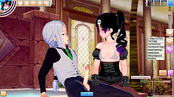 Lady emily lets guy see her hentai side as she spoils his cock