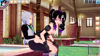 Lady emily lets guy see her hentai side as she spoils his cock