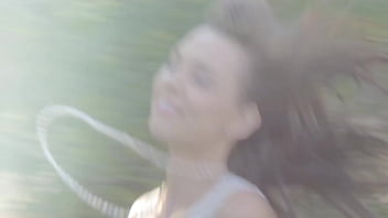 Perfect breasted beauty touches herself between legs and recalls the wonderful moments with her girlfriend