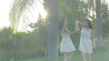 Perfect breasted beauty touches herself between legs and recalls the wonderful moments with her girlfriend