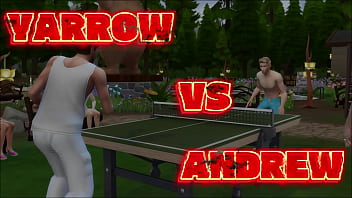 Table tennis tournament loser's girlfriend is the prize