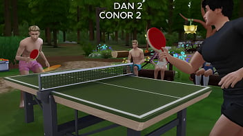 Table tennis tournament loser's girlfriend is the prize