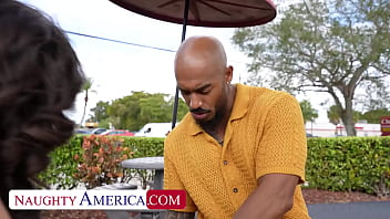 Sexy brunette fucks a stranger