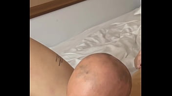 I slip out and polish her pussy for a delicious dinner