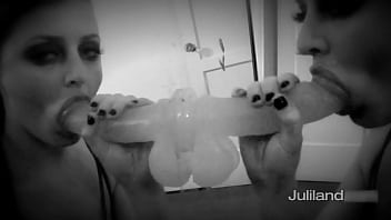 Brunette sophie dee has taken that dildo deep down her throat