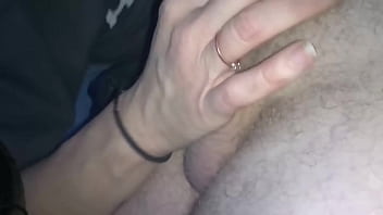 Deep throating bf hard dick with cumshot