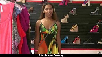 Hot sexy amateur babe needs a lift and takes cash 21