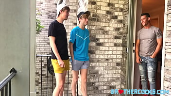 Threesome With My Step Brother And My Employer thumbnail