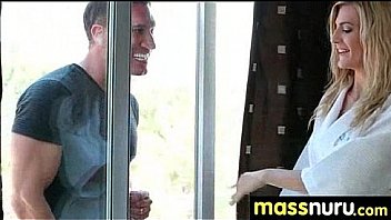 Nuru massage ends with a hot shower fuck 14