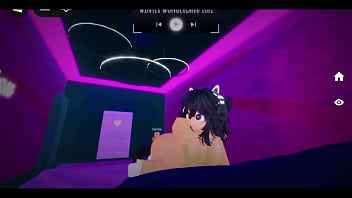 Bitch is horny for big white cock in roblox