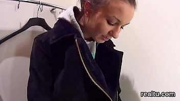 Beautiful czech teen is teased in the shopping centre and rode in pov
