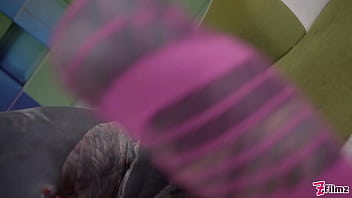 Heavily tattooed teen wrecking her hole with an anal stretch session