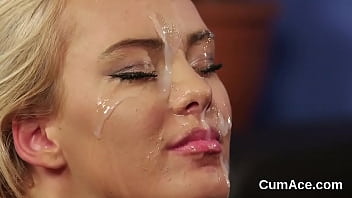 Steamy nympho loves a deepthroat and plenty of charge on her face