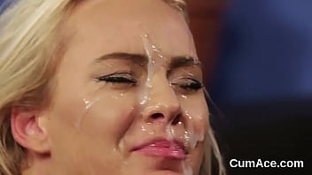 Steamy nympho loves a deepthroat and plenty of charge on her face