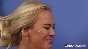 Steamy nympho loves a deepthroat and plenty of charge on her face