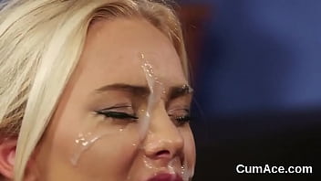 Steamy nympho loves a deepthroat and plenty of charge on her face