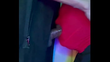 This man played in the back of my throat for 8 minutes at the end he braced himself on the door and his nut d