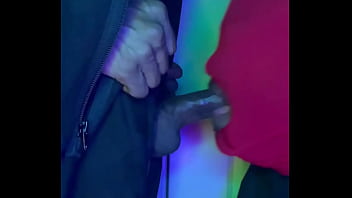 This man played in the back of my throat for 8 minutes at the end he braced himself on the door and his nut d