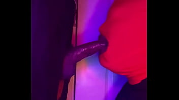 This man played in the back of my throat for 8 minutes at the end he braced himself on the door and his nut d