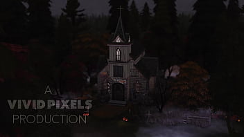 Demon with big dick fills eager cum sluts with so much jizz on halloween wicked whims