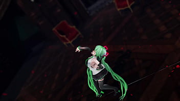 Miku Hatsune Undress Dance Hentai Pussy Plug Toy Reversible Campaign Song Mmd 3d Green Hair Clip thumbnail