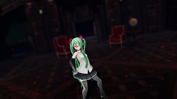 Miku hatsune undress dance hentai pussy plug toy reversible campaign song mmd 3d green hair clip