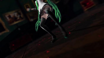 Miku hatsune undress dance hentai pussy plug toy reversible campaign song mmd 3d green hair clip