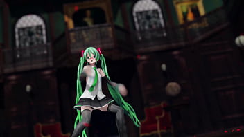 Miku hatsune undress dance hentai pussy plug toy reversible campaign song mmd 3d green hair clip