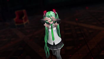 Miku Hatsune Undress Dance Hentai Pussy Plug Toy Reversible Campaign Song Mmd 3d Green Hair Clip thumbnail