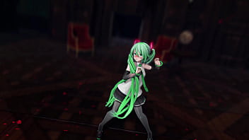 Miku hatsune undress dance hentai pussy plug toy reversible campaign song mmd 3d green hair clip