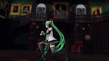 Miku hatsune undress dance hentai pussy plug toy reversible campaign song mmd 3d green hair clip
