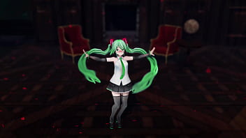 Miku hatsune undress dance hentai pussy plug toy reversible campaign song mmd 3d green hair clip