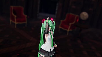 Miku hatsune undress dance hentai pussy plug toy reversible campaign song mmd 3d green hair clip