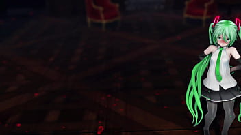 Miku Hatsune Undress Dance Hentai Pussy Plug Toy Reversible Campaign Song Mmd 3d Green Hair Clip thumbnail