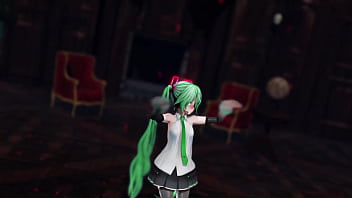 Miku hatsune undress dance hentai pussy plug toy reversible campaign song mmd 3d green hair clip